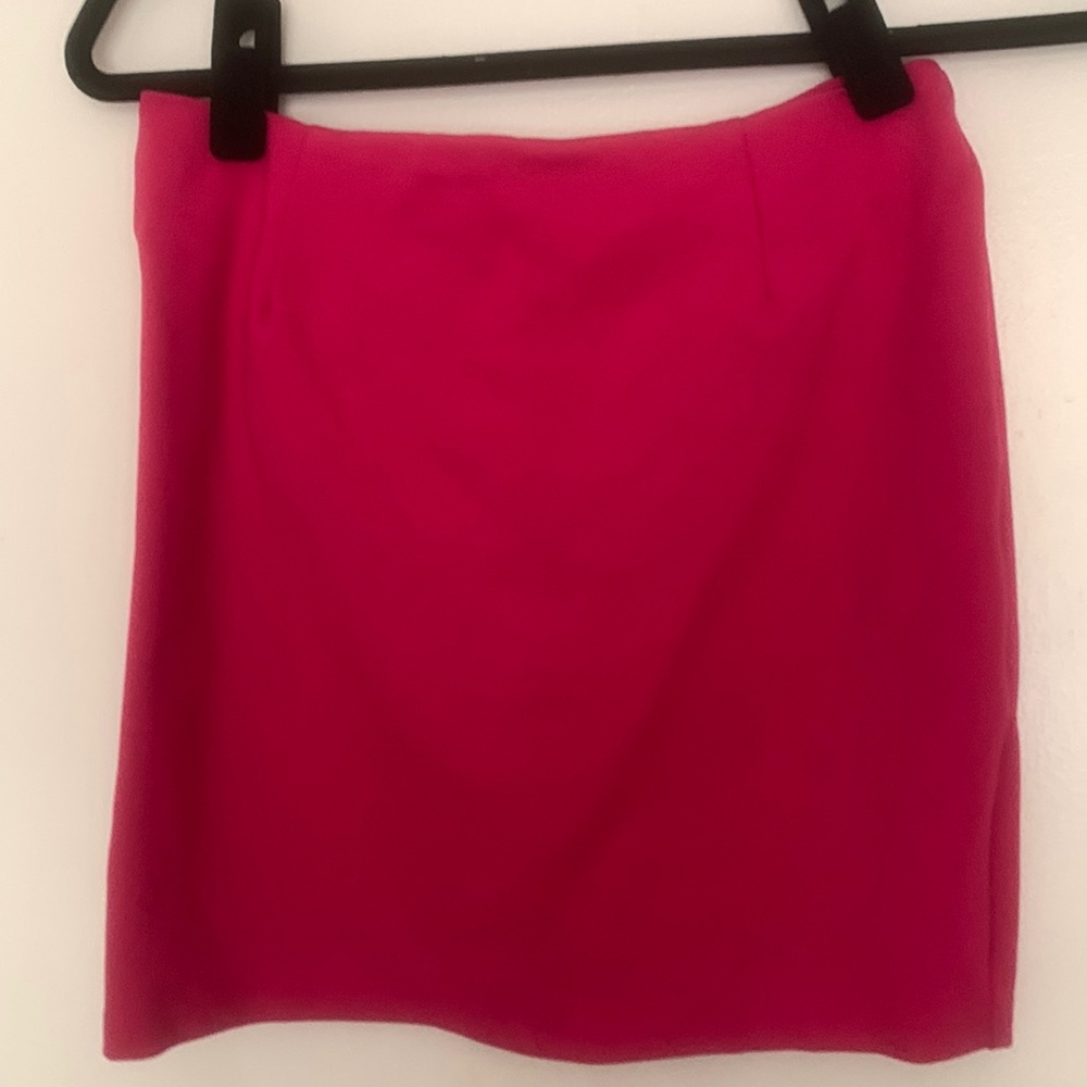 Hot pink skirt